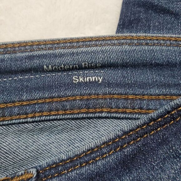 LEVI'S STRAUSS & CO Women Demi Curve Modern Rise Skinny Jeans Size 26 Blue Denim - Picture 4 of 9